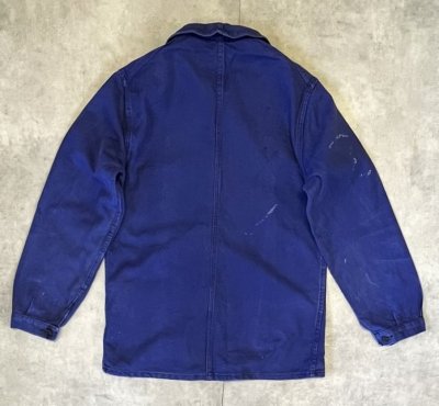 画像5: 80'S UNKNOWN フレンチワーク カバーオール インクブルー フランス製 (VINTAGE)
