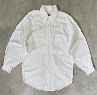 80'S CHRISTIAN DIOR MONSIEUR ポプリンシャツ ホワイト (VINTAGE)