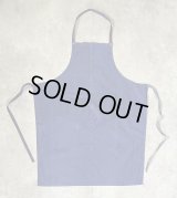 ユーロヴィンテージ コットンツイル ポケット付き エプロン ブルー (VINTAGE)