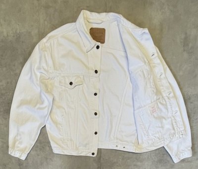 画像4: 90'S LEVIS "70503" スモールe 4thモデル デニムジャケット ホワイト ユーゴスラビア製 (VINTAGE)