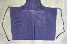 他の写真2: ユーロヴィンテージ コットンツイル ポケット付き エプロン ナス紺 (VINTAGE)