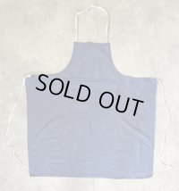 ユーロヴィンテージ リネン ポケット付き エプロン インディゴ (VINTAGE)