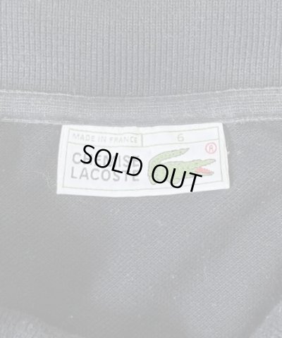 画像2: 80'S CHEMISE LACOSTE 長袖 ポロシャツ ブラック フランス製 (VINTAGE)