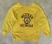画像1: 80'S CHAMPION トリコタグ フロッキープリント ラグランスリーブ スウェット マスタード USA製 (VINTAGE) (1)