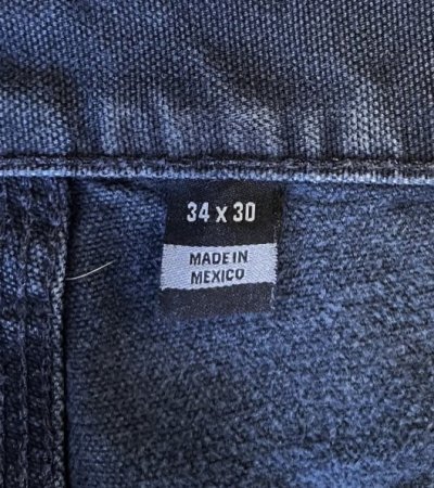 画像2: CARHARTT ダブルニー ダック ペインターパンツ ブラック W34L30 メキシコ製 (VINTAGE)