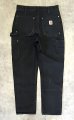 画像4: CARHARTT ダブルニー ダック ペインターパンツ ブラック W32L32 USA製 (VINTAGE) (4)
