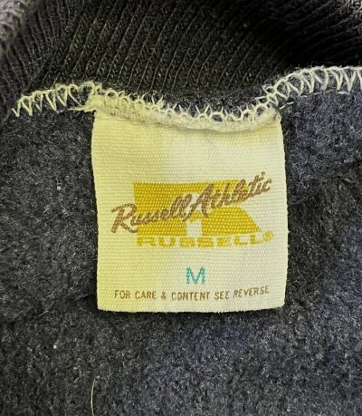 画像2: 70'S RUSSELL ATHLETIC 金タグ スウェットパーカー ネイビー USA製 (VINTAGE)