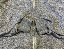 他の写真2: 70'S BIG YANK 裏サーマル ダブルフェイス スウェットパーカー アルミジップ ヘザーグレー ルーマニア製 (VINTAGE)