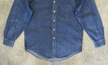 他の写真3: 90'S J.CREW 旧タグ デニム バンドカラーシャツ インディゴ USA製 (VINTAGE)