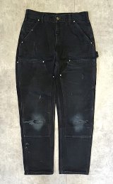 CARHARTT ダブルニー ダック ペインターパンツ ブラック W32L32 USA製 (VINTAGE)