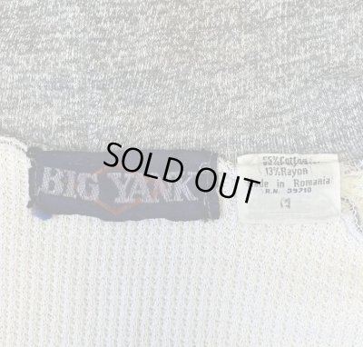 画像2: 70'S BIG YANK 裏サーマル ダブルフェイス スウェットパーカー アルミジップ ヘザーグレー ルーマニア製 (VINTAGE)