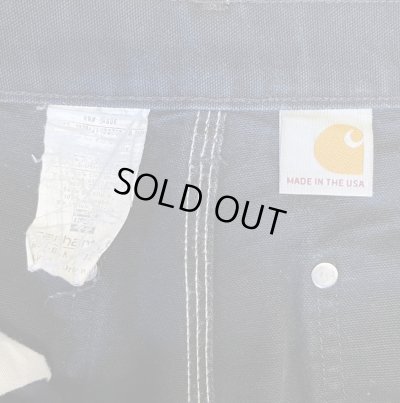 画像2: CARHARTT ダブルニー ダック ペインターパンツ ブラック W32L32 USA製 (VINTAGE)
