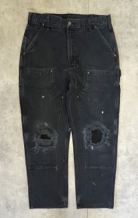 CARHARTT ダブルニー ダック ペインターパンツ ブラック W34L30 メキシコ製 (VINTAGE)