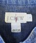 画像2: 90'S J.CREW 旧タグ デニム バンドカラーシャツ インディゴ USA製 (VINTAGE) (2)
