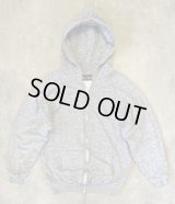 70'S BIG YANK 裏サーマル ダブルフェイス スウェットパーカー アルミジップ ヘザーグレー ルーマニア製 (VINTAGE)