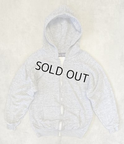 画像1: 70'S BIG YANK 裏サーマル ダブルフェイス スウェットパーカー アルミジップ ヘザーグレー ルーマニア製 (VINTAGE)