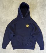 90'S CAMBER 両面プリント ヘビーウエイト スウェットパーカー ネイビー USA製 (VINTAGE)