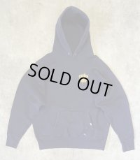 90'S CAMBER 両面プリント ヘビーウエイト スウェットパーカー ネイビー USA製 (VINTAGE)