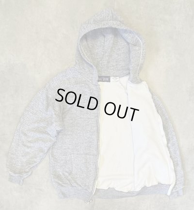 画像3: 70'S BIG YANK 裏サーマル ダブルフェイス スウェットパーカー アルミジップ ヘザーグレー ルーマニア製 (VINTAGE)