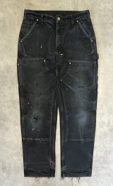 CARHARTT ダブルニー ダック ペインターパンツ ブラック W33L32 USA製 (VINTAGE)