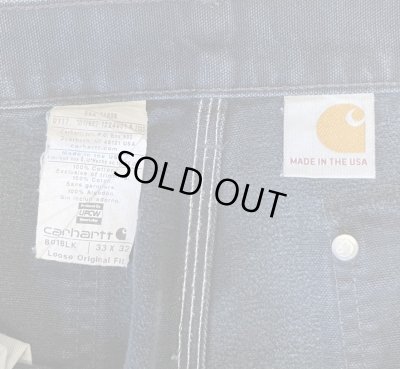 画像2: CARHARTT ダブルニー ダック ペインターパンツ ブラック W33L32 USA製 (VINTAGE)