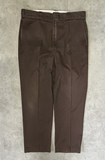 画像3: 80'S DICKIES 874 チビタグ ワークパンツ ブラウン W38L31 USA製 (VINTAGE)