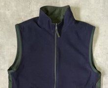 他の写真2: 00'S GAP 旧タグ リバーシブル ナイロン/フリース ベスト ダークグリーン/ネイビー (VINTAGE)