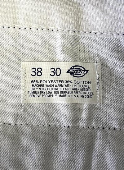 画像4: 80'S DICKIES 874 チビタグ ワークパンツ ネイビー W38L30 USA製 (VINTAGE)
