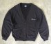 画像1: 90'S CHAMPION 青タグ スウェット カーディガン フェードブラック USA製 (VINTAGE) (1)