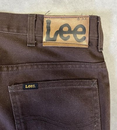 画像5: 70'S Lee 200 カツラギ ブーツカット 42TALONジップ ブラウン USA製 (VINTAGE)