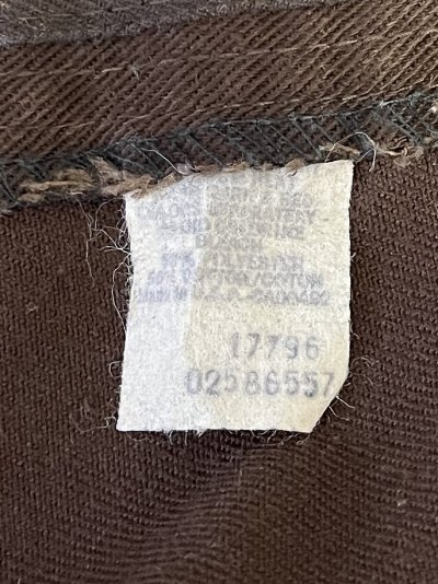 画像2: 70'S Lee 200 カツラギ ブーツカット 42TALONジップ ブラウン USA製 (VINTAGE)