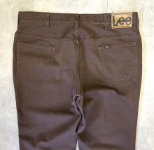 他の写真3: 70'S Lee 200 カツラギ ブーツカット 42TALONジップ ブラウン USA製 (VINTAGE)