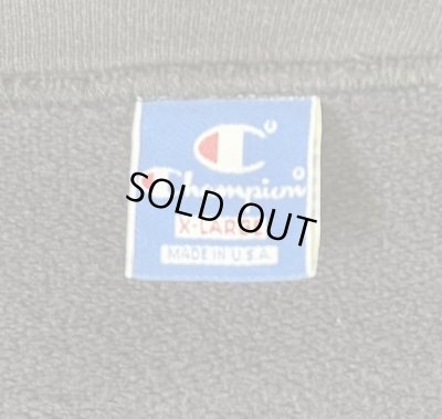 画像2: 90'S CHAMPION 青タグ スウェット カーディガン フェードブラック USA製 (VINTAGE)