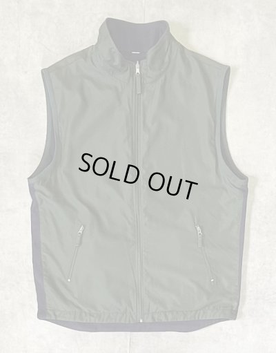 画像1: 00'S GAP 旧タグ リバーシブル ナイロン/フリース ベスト ダークグリーン/ネイビー (VINTAGE)