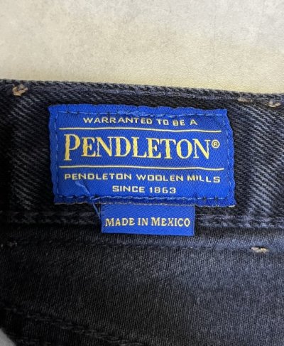 画像2: PENDLETON ブーツカットデニム ブラック W36L30 メキシコ製 (VINTAGE)