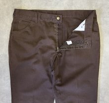 他の写真1: 70'S Lee 200 カツラギ ブーツカット 42TALONジップ ブラウン USA製 (VINTAGE)