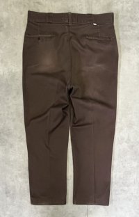 80'S DICKIES 874 チビタグ ワークパンツ ブラウン W38L31 USA製 (VINTAGE)