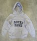 画像1: 80'S CHAMPION "NOTRE DAME" トリコタグ 染み込みプリント パーカー グレー USA製 (VINTAGE) (1)
