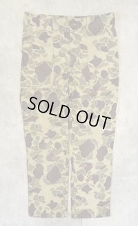 70'S DUXBAK ベイカーパンツ 42TALONジップ ダックハンターカモ (VINTAGE)