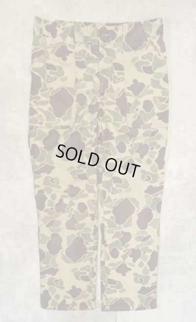 画像1: 70'S DUXBAK ベイカーパンツ 42TALONジップ ダックハンターカモ (VINTAGE)