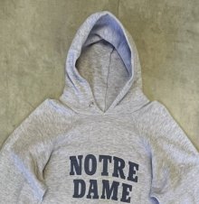 他の写真1: 80'S CHAMPION "NOTRE DAME" トリコタグ 染み込みプリント パーカー グレー USA製 (VINTAGE)
