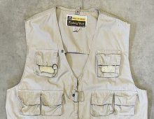 他の写真1: 80'S WILD LIFE BRAND フロント10ポケット フィッシングベスト ベージュ (VINTAGE)