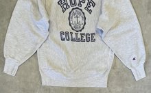 他の写真3: 90'S CHAMPION "HOPE COLLEGE" 刺繍タグ 染み込み三段プリント リバースウィーブ グレー メキシコ製 (VINTAGE)