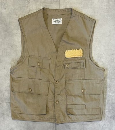 画像1: 70'S SAFTBAK フィッシングベスト タン (VINTAGE)