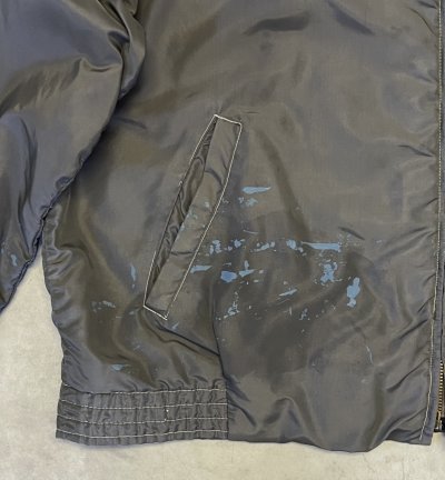 画像6: 60'S SUMMERS CALIFORNIA 裏地付き ドリズラージャケット TALONジップ チャコール (VINTAGE)