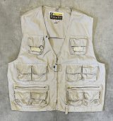 80'S WILD LIFE BRAND フロント10ポケット フィッシングベスト ベージュ (VINTAGE)