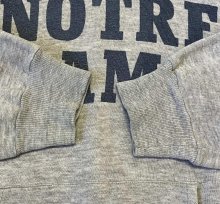 他の写真2: 80'S CHAMPION "NOTRE DAME" トリコタグ 染み込みプリント パーカー グレー USA製 (VINTAGE)