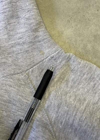 画像6: 80'S CHAMPION "NOTRE DAME" トリコタグ 染み込みプリント パーカー グレー USA製 (VINTAGE)