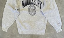 他の写真3: 90'S CHAMPION "MIDDLEBURY" 刺繍タグ リバースウィーブ グレー USA製 (VINTAGE)