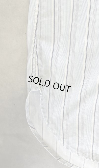 画像4: 90'S RALPH LAUREN チンスト＆マチ付き ポプリン プルオーバーシャツ ストライプ (VINTAGE)